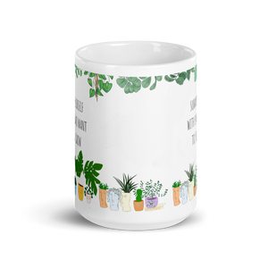 Surround yourself with people that want to see you grow White glossy mug